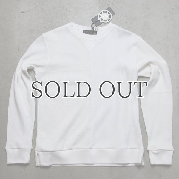 画像21: BOROライク ランダムワッフル ガゼットクルーネックニット【MADE IN JAPAN】『日本製』/ Upscape Audience (21)