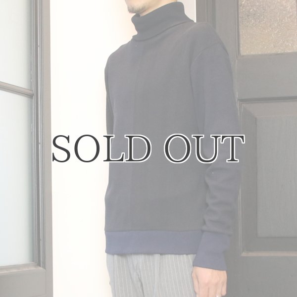 画像13: BOROライク ランダムワッフル タートルネックニット【MADE IN JAPAN】『日本製』/ Upscape Audience (13)