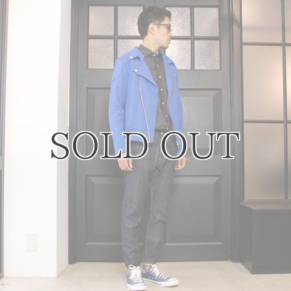 画像5: コーマ裏毛ダブルジップライダースジャケット【MADE IN JAPAN】『日本製』/ Upscape Audience (5)