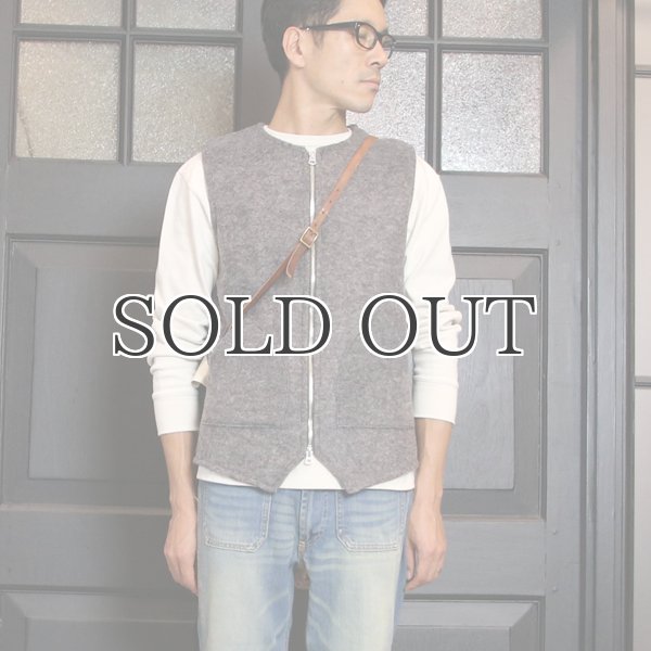 画像9: スライバーニットミルドノーカラーZipベスト【MADE IN JAPAN】『日本製』 / Upscape Audience (9)