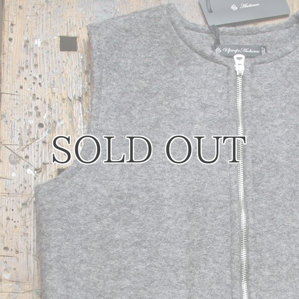 画像14: スライバーニットミルドノーカラーZipベスト【MADE IN JAPAN】『日本製』 / Upscape Audience (14)