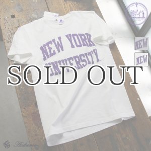 画像: 【RE PRICE / 価格改定】NEW YORK UNIVERSITY"NEW YORK UNIVERSITY"C/N S/S 6.6oz オールドプリントT [Lady's] / Audience