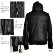 画像7: ラムレザー ビックスタンドフードブルゾン 【送料無料】 / Audience (7)
