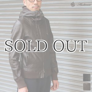 画像: ラムレザー ビックスタンドフードブルゾン 【送料無料】 / Audience