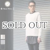 画像: ケーブル×鹿の子クルーネックコットンニット【MADE IN JAPAN】『日本製』/ Upscape Audience