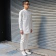 画像17: 【RE PRICE/価格改定】インディゴサッカーストライプバンドカラーオーバサイズロング長袖_Shirts【MADE IN JAPAN】『日本製』/ Upscape Audience (17)