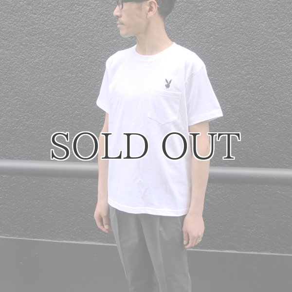 画像6: PLAY BOY”ラビットヘッド”刺繍ポケット付きTEE【Audience】 (6)