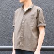 画像14: コットンギャバジンスタンドスモールカラー5/S Shirts Jacket【MADE IN JAPAN】『日本製』/ Upscape Audience (14)