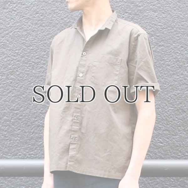 画像14: コットンギャバジンスタンドスモールカラー5/S Shirts Jacket【MADE IN JAPAN】『日本製』/ Upscape Audience (14)