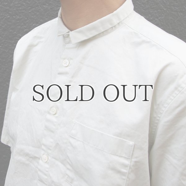 画像11: コットンギャバジンスタンドスモールカラー5/S Shirts Jacket【MADE IN JAPAN】『日本製』/ Upscape Audience (11)