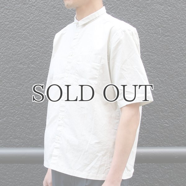 画像10: コットンギャバジンスタンドスモールカラー5/S Shirts Jacket【MADE IN JAPAN】『日本製』/ Upscape Audience (10)