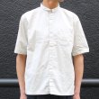 画像6: コットンギャバジンスタンドスモールカラー5/S Shirts Jacket【MADE IN JAPAN】『日本製』/ Upscape Audience (6)