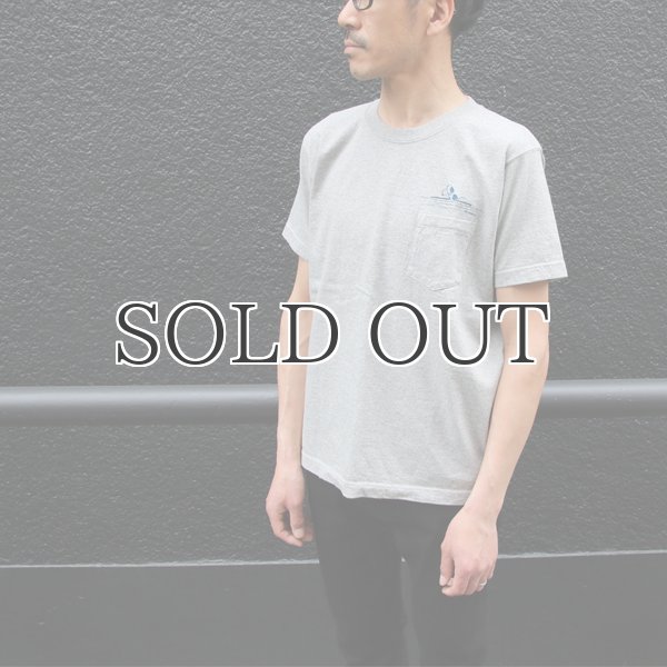 画像2: Old Snoopy "Schulz-Surf" 7.1oz米綿丸胴オールドプリントクルーネックポケットT / Audience (2)