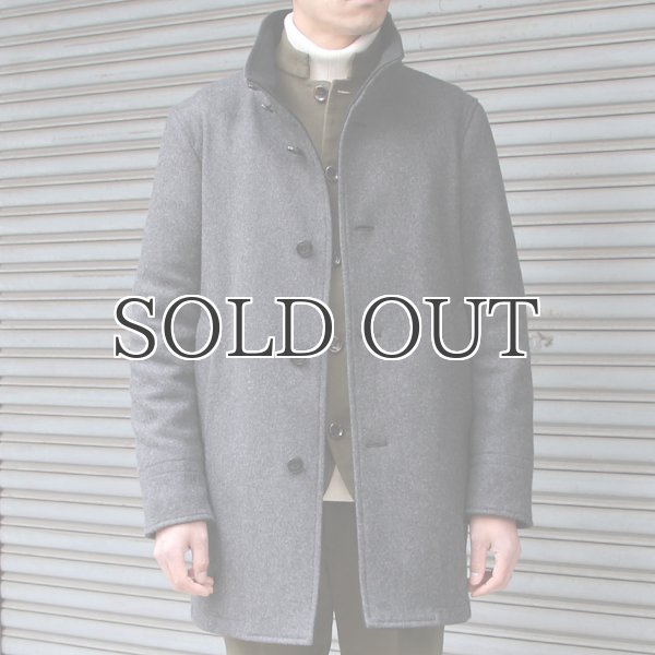 画像11: 840g ピュアウールメルトンレイズドネックコート 【送料無料】 / Audience (11)