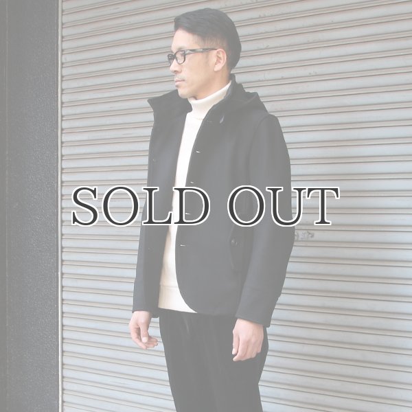 画像6: 840g ピュアウールメルトン脱着フードスタンドジャケット 【送料無料】 / Audience (6)