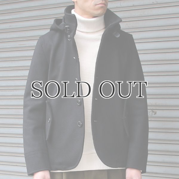 画像8: 840g ピュアウールメルトン脱着フードスタンドジャケット 【送料無料】 / Audience (8)