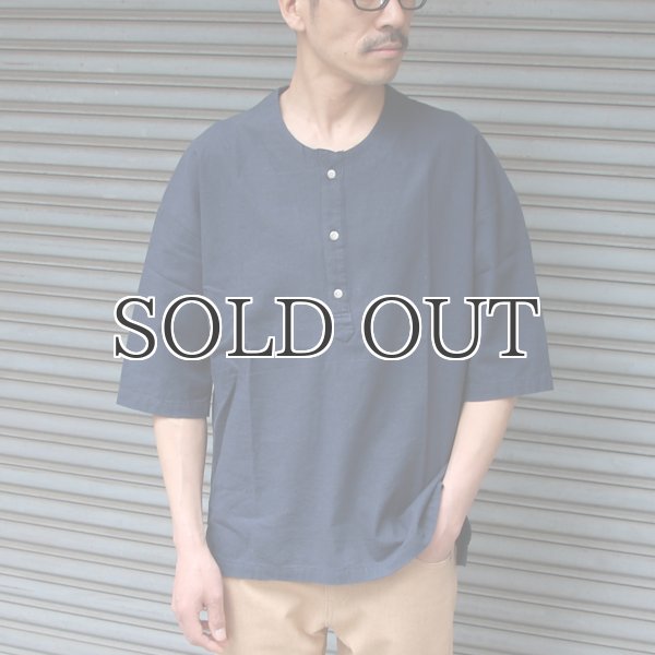 画像7: コットンリネンキャンバスジンベエTOPSシャツ【MADE IN JAPAN】『日本製』/ Upscape Audience (7)