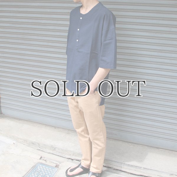 画像8: コットンリネンキャンバスジンベエTOPSシャツ【MADE IN JAPAN】『日本製』/ Upscape Audience (8)