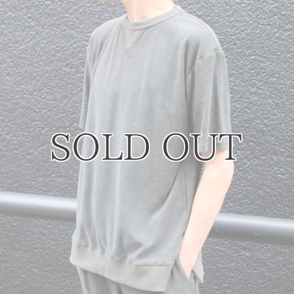 画像16: コットンパイル ガゼットスウェットオーバーサイズ サイドスリット S/S Tee【MADE IN JAPAN】『日本製』/ Upscape Audience (16)
