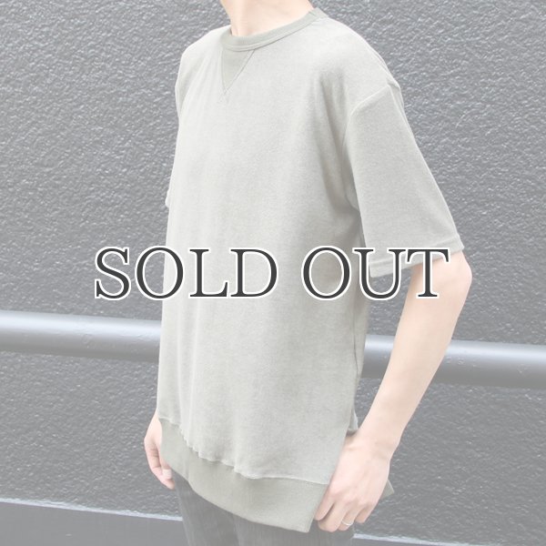 画像18: コットンパイル ガゼットスウェットオーバーサイズ サイドスリット S/S Tee【MADE IN JAPAN】『日本製』/ Upscape Audience (18)