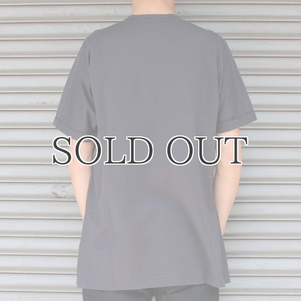 画像13: コーマ天竺クルーネックロールアップサイドスリットロングオーバーサイズ5分袖TEE【MADE IN JAPAN】『日本製』/ Upscape Audience  (13)