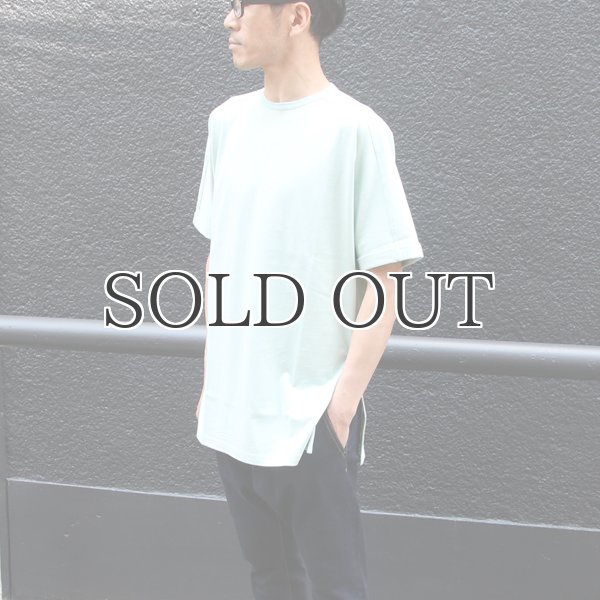 画像8: コーマ天竺クルーネックロールアップサイドスリットロングオーバーサイズ5分袖TEE【MADE IN JAPAN】『日本製』/ Upscape Audience  (8)