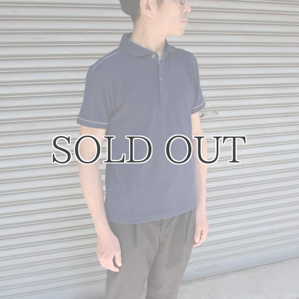 画像9: リサイカラー鹿の子ショールカラー半袖ポロシャツ【MADE IN JAPAN】『日本製』/ Upscape Audience (9)