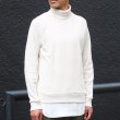 画像15: ランダムワッフル サドルショルダー タートルネック L/S ニットソー【MADE IN JAPAN】『日本製』/ Upscape Audience (15)