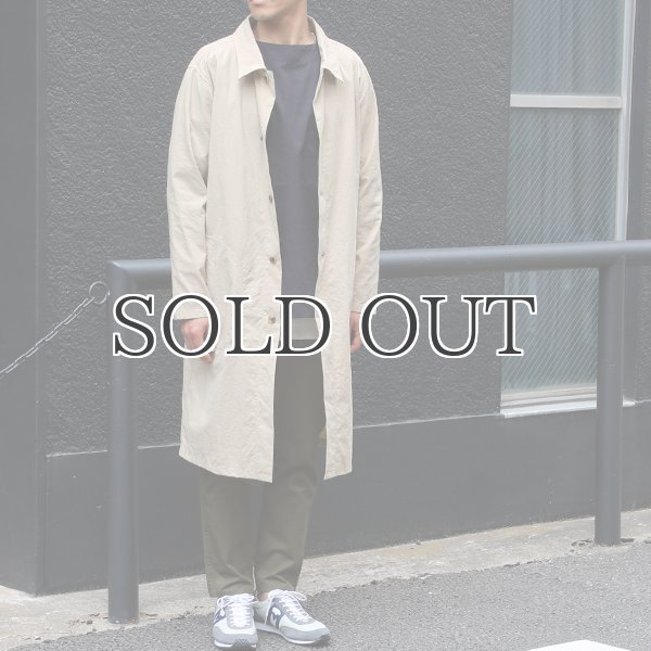 画像9: ヴィンテージナイロンオックス ルーズフィット ステンカラーロングコート【MADE IN JAPAN】『日本製』/ Upscape Audience (9)