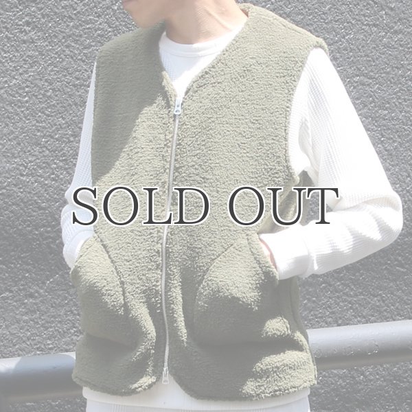 画像18: ソフトタッチ ボアフリース Vネック ZIP ベスト【MADE IN JAPAN】『日本製』/ Upscape Audience (18)