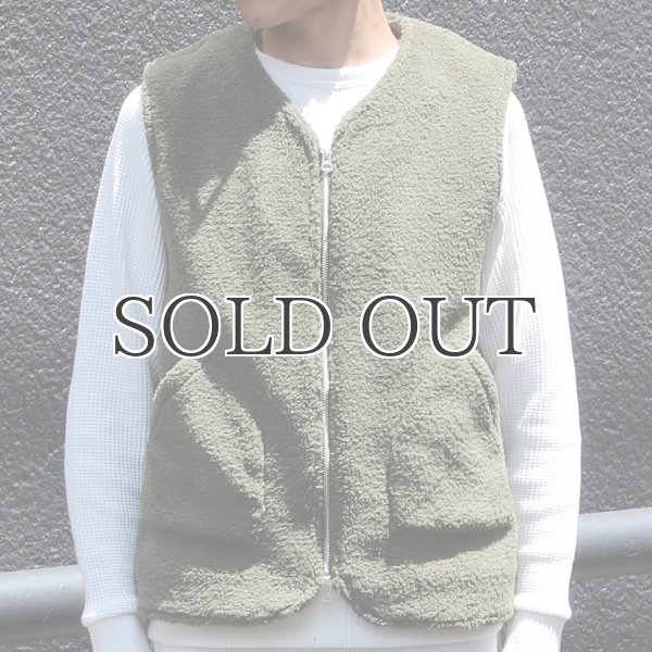 画像17: ソフトタッチ ボアフリース Vネック ZIP ベスト【MADE IN JAPAN】『日本製』/ Upscape Audience (17)
