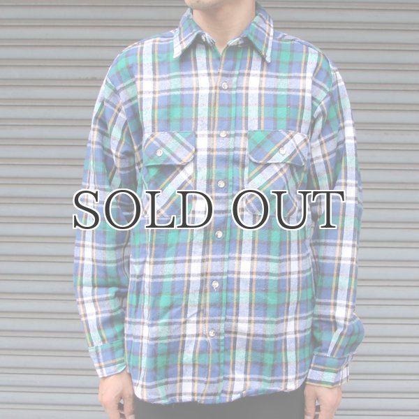 画像6: FIVE BROTHER (ファイブブラザー) フランネルチェックシャツ 【MADE IN U.S.A】『米国製』/ デッドストック (6)