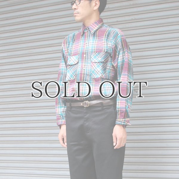 画像3: FIVE BROTHER (ファイブブラザー) フランネルチェックシャツ 【MADE IN U.S.A】『米国製』/ デッドストック (3)