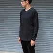 画像14: ランダムワッフル ヘムラウンドVネック　L/S　ニットソー【MADE IN JAPAN】『日本製』/ Upscape Audience (14)