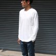 画像16: ランダムワッフル ヘムラウンドVネック　L/S　ニットソー【MADE IN JAPAN】『日本製』/ Upscape Audience (16)