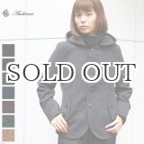 画像: 840g ピュアウールメルトン脱着フードスタンドジャケット [Lady's]【送料無料】 / Audience