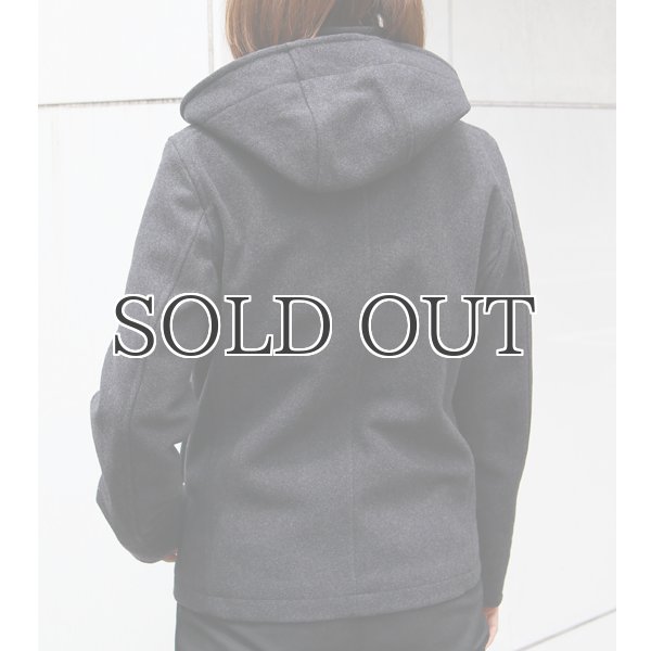 画像4: 840g ピュアウールメルトン脱着フードスタンドジャケット [Lady's]【送料無料】 / Audience (4)