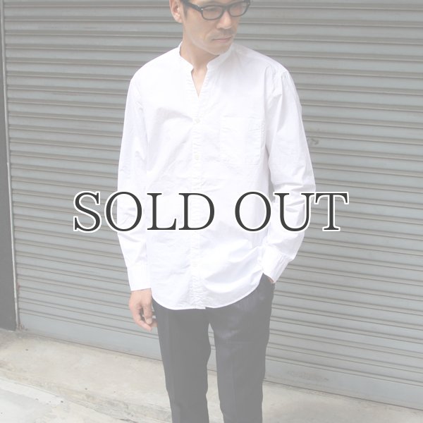 画像15: タイプライターVネックバンドカラー L/S シャツ【MADE IN JAPAN】『日本製』/ Upscape Audience (15)