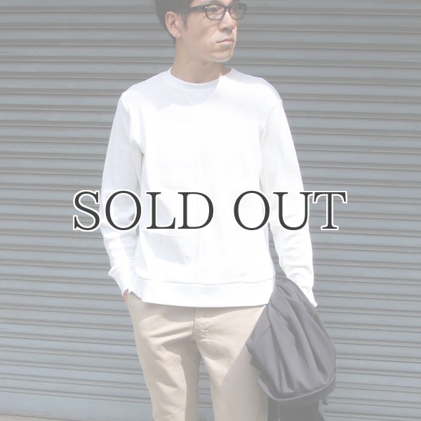 画像9: BOROライク ランダムワッフル ガゼットクルーネックニット【MADE IN JAPAN】『日本製』/ Upscape Audience (9)