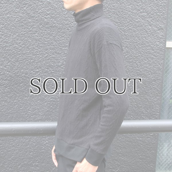 画像12: ケーブルセットインスリーブ タートルネックニットソー/ Upscape Audience (12)