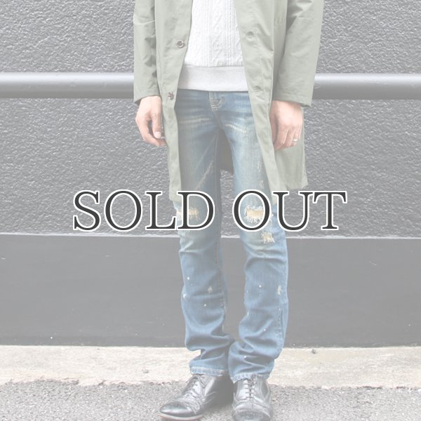 画像3: タイトフィットストレートヴィンテージクラッシュストレッチデニムパンツ  / Audience (3)