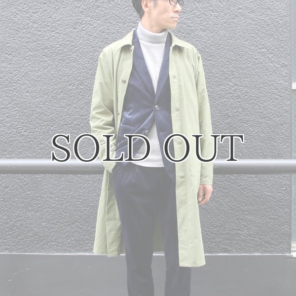 画像6: ヴィンテージナイロンオックス ルーズフィット ステンカラーロングコート【MADE IN JAPAN】『日本製』/ Upscape Audience (6)