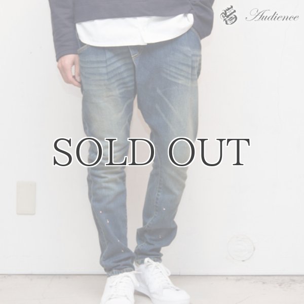 画像7: ヴィンテージウォッシュレイヤードストレッチデニムパンツ  / Audience (7)
