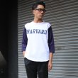 画像3: オールドプリント"HARVARD"ヴィンテージセットインベースボールアンダーTEE / Audience (3)