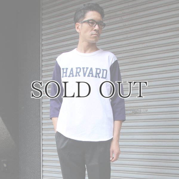 画像6: オールドプリント"HARVARD"ヴィンテージセットインベースボールアンダーTEE / Audience (6)