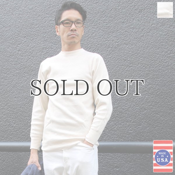 画像1: US ARMY ワッフル長袖Tシャツ / デッドストック (1)