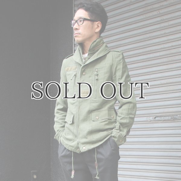 画像3: コットンリネンヘリンボーンへちま襟F-2ジャケット 【送料無料】 / Audience (3)