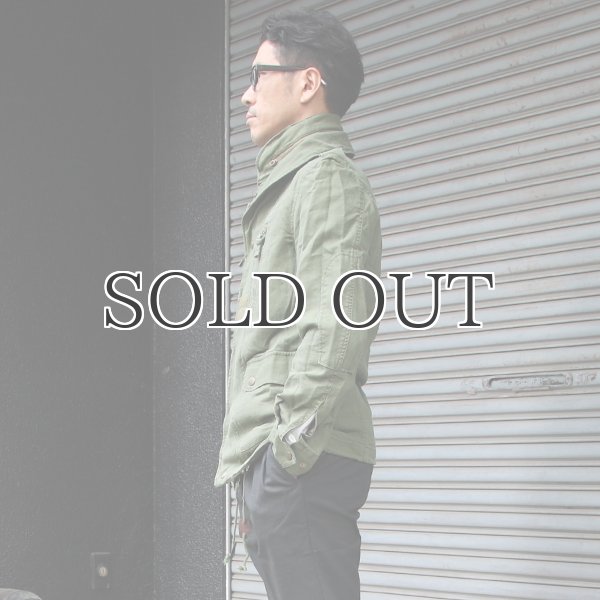 画像4: コットンリネンヘリンボーンへちま襟F-2ジャケット 【送料無料】 / Audience (4)