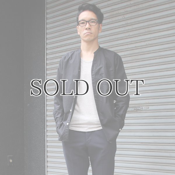 画像13: タイプライターVネックバンドカラー L/S シャツ【MADE IN JAPAN】『日本製』/ Upscape Audience (13)