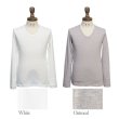 画像13: 【RE PRICE / 価格改定】ガラガラ紡Vネック長袖カットソー【MADE IN JAPAN】『日本製』/ Upscape Audience (13)